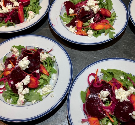 BEETS, CARROTS AND CHEVRE