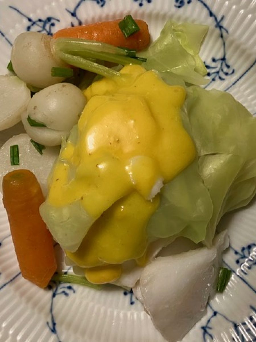 COD STEAMED IN CABBAGE
