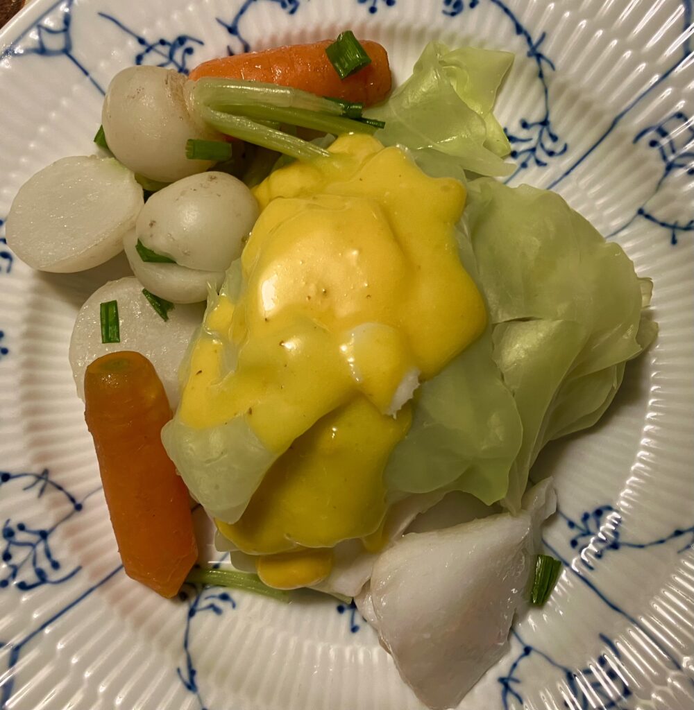 FISH STEAMED IN CABBAGE