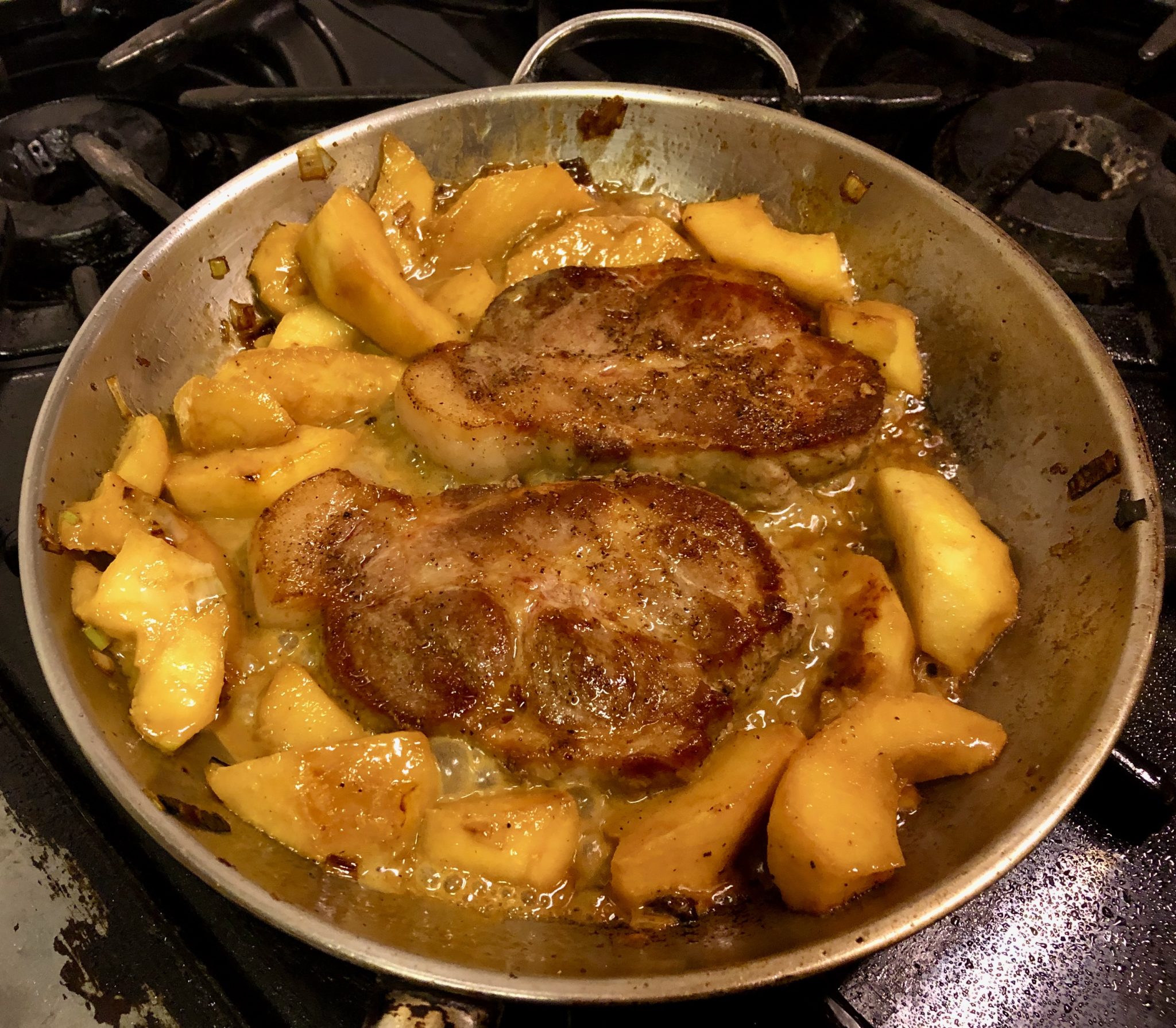 PORK CHOPS NORMANDE John Pleshette Meal of the Week
